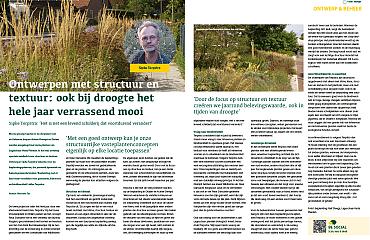 Ontwerpen met structuur en textuur voor jaarrond belevingswaarde