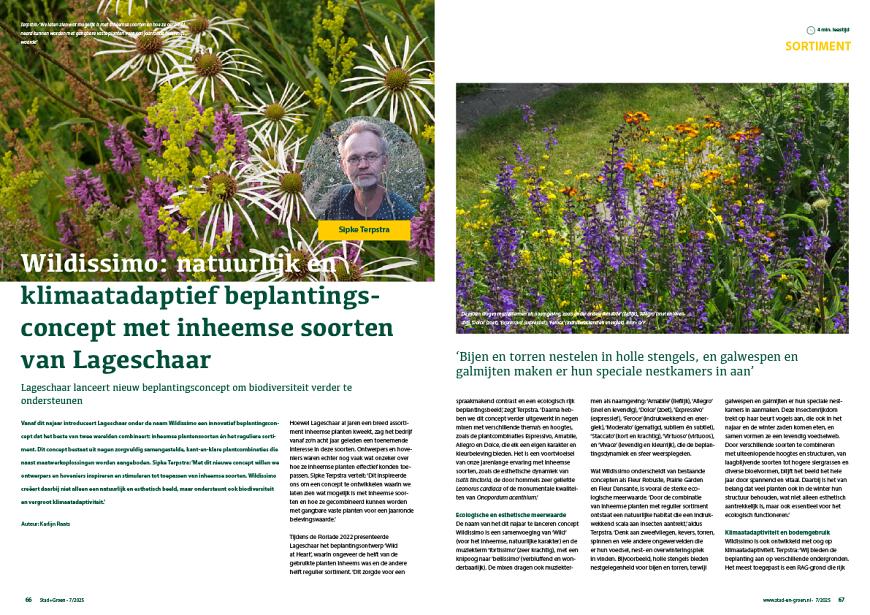 Wildissimo: natuurlijk beplantingsconcept met inheemse soorten