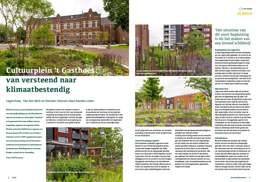 Cultuurplein 't Gasthoês, van versteend naar klimaatbestendig